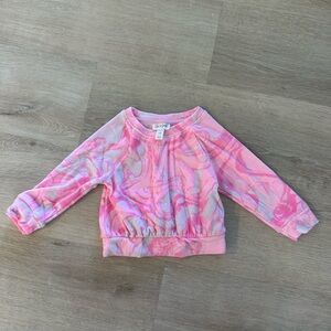 Pink and Purple Swirl Long Sleeve Top